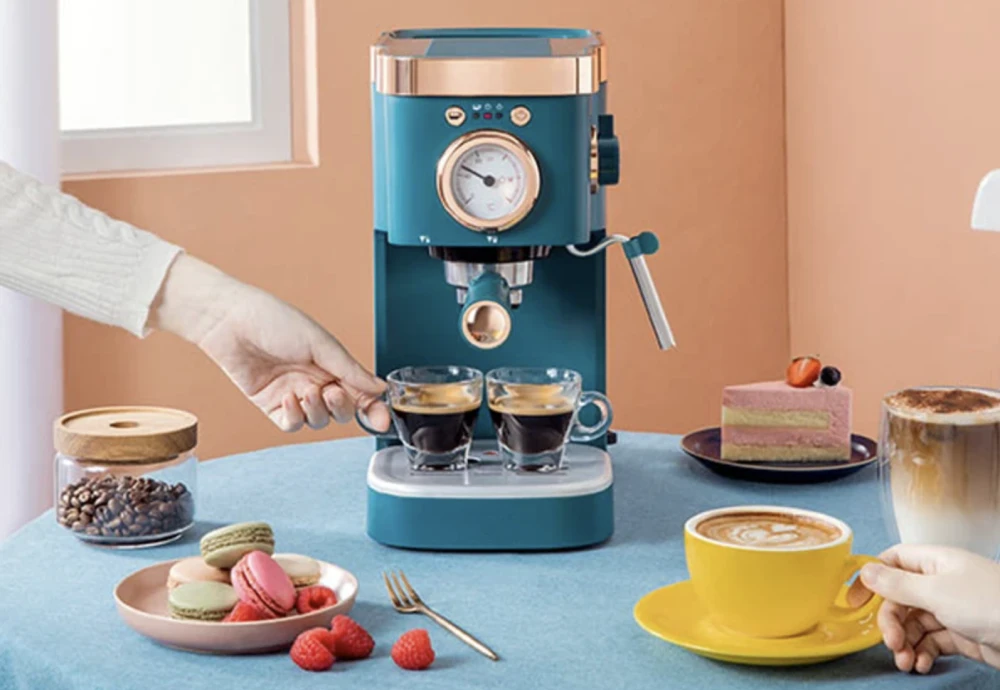 espresso machine with manual steam wand